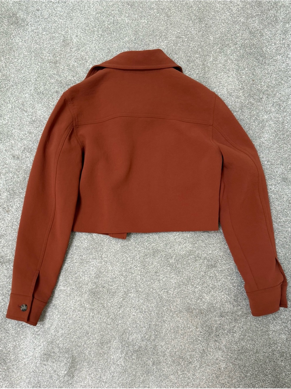 Wilfred Rust Cropped Button Jacket - Picture 2 of 2